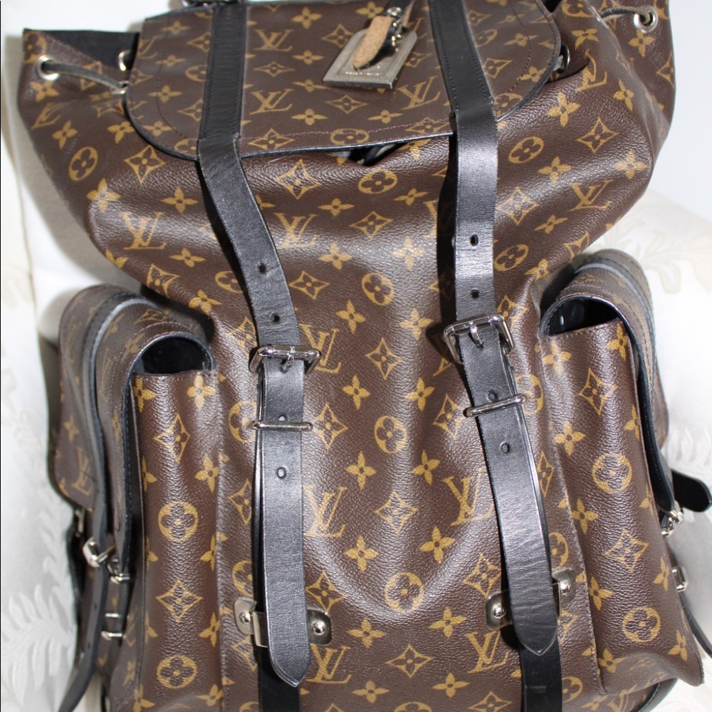 Louis Vuitton Monogram MacassarChristopherBackpack - Picture 2 of 14